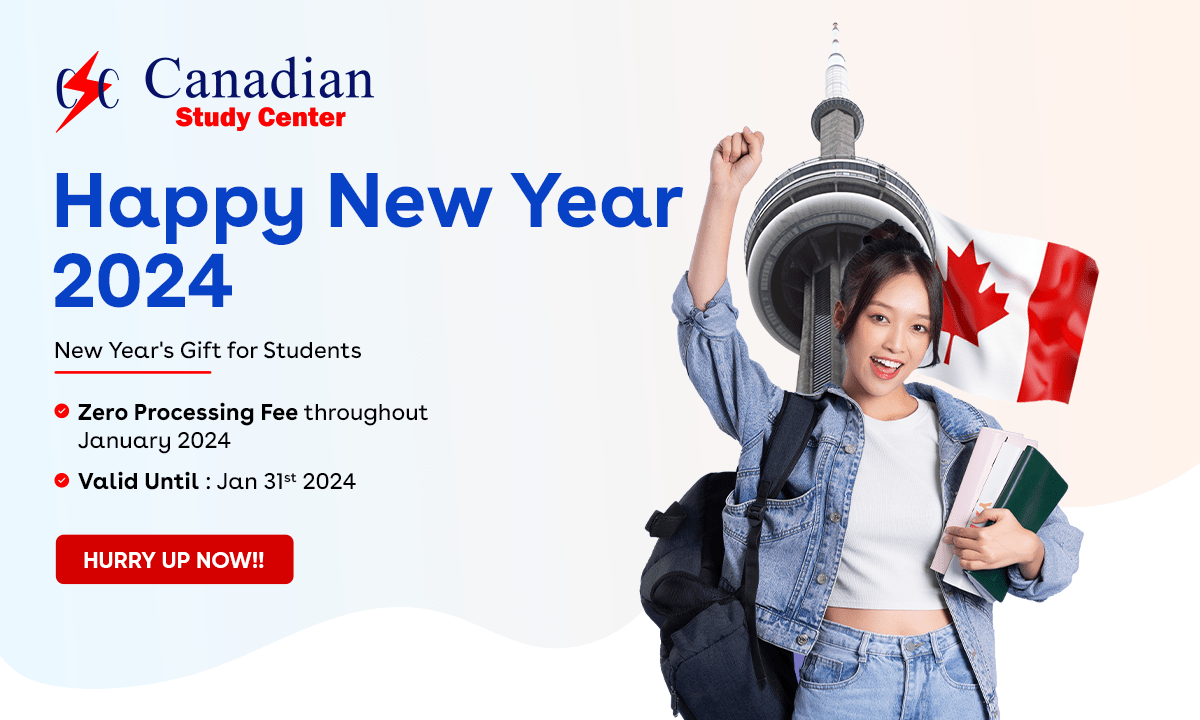  Study in Canada with Zero Processing Fees for January 2024